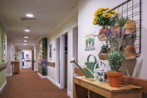 Themed corridors help stimuiate reminisence for residents